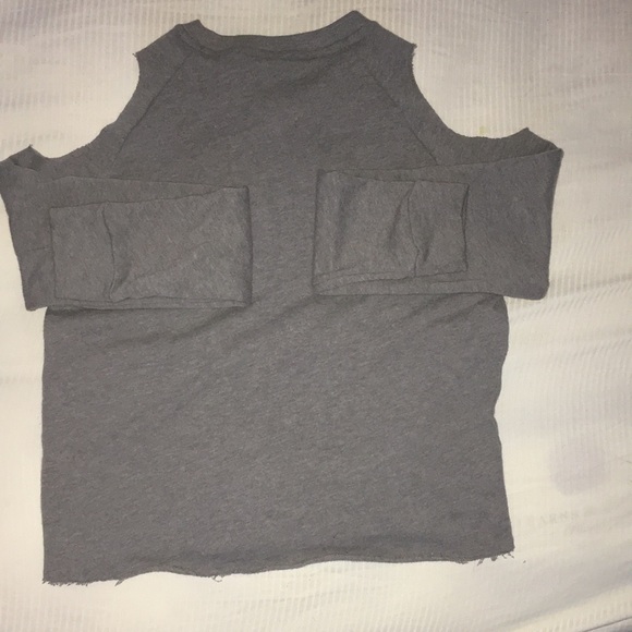 PINK CUT OUT COLD SHOULDER SWEARSHIRT - Picture 4 of 8